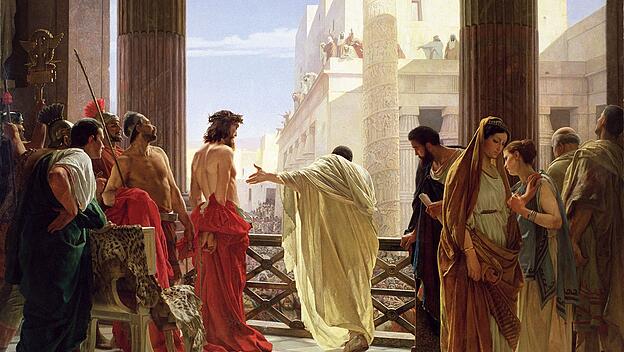 Pontius Pilatus: Ein weltliches Beispiel von Macht, die immer mit Angst vor dem Verlust der Macht einhergeht. Gottes Allmacht ist anders.