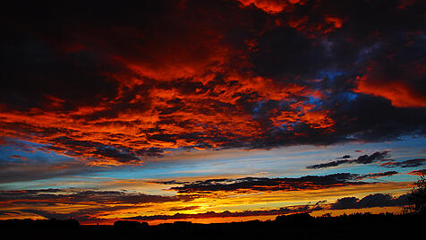 Dramatische Wolkenformation
