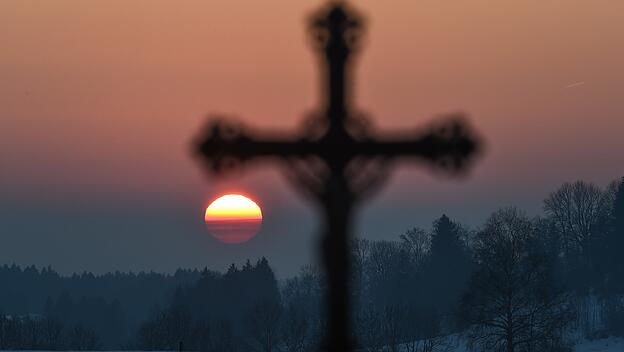 Sonnenuntergang im Allgäu