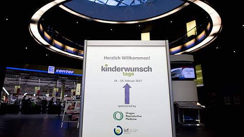 Werbung für eine Kinderwunsch-Messe 2017 in Berlin