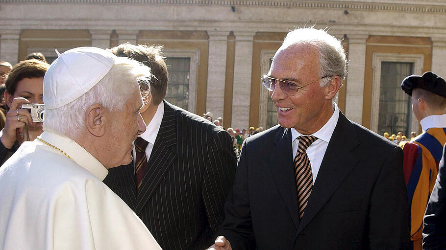 Franz Beckenbauer und Papst Benedikt XVI.