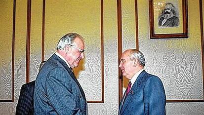 Helmut Kohl und Michail Gorbatschow