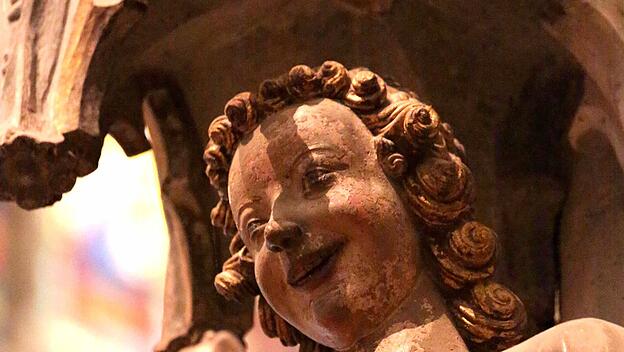 Lachender Engel im Regensburger Dom St. Peter