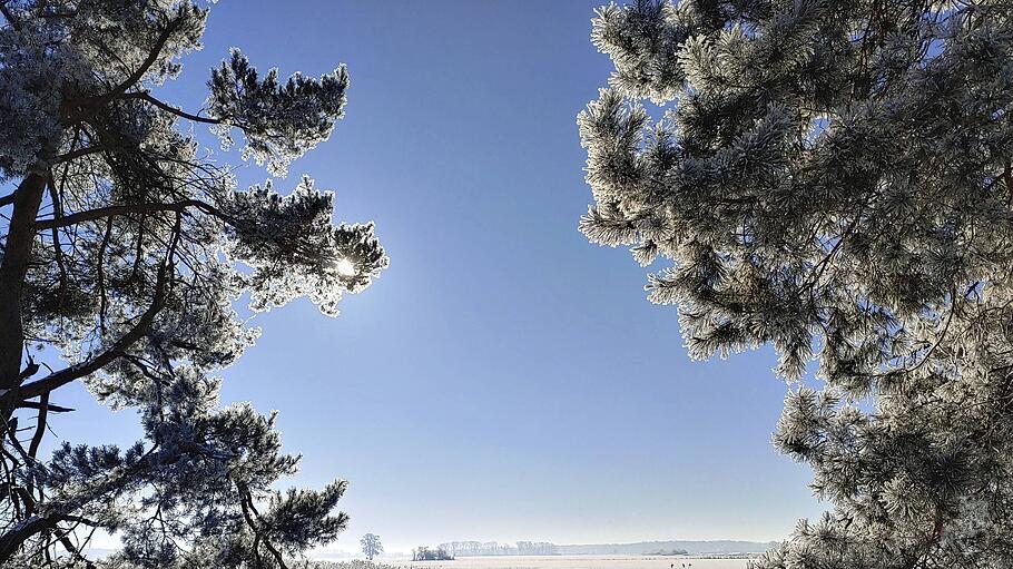 Winter bei starkem Frost durch das Elbetal