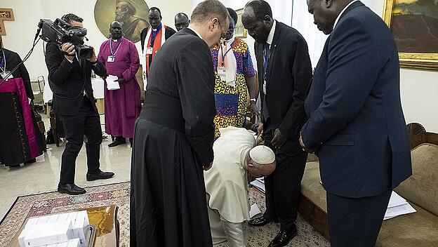 Papst ruft Rivalen im Südsudan zum Frieden auf