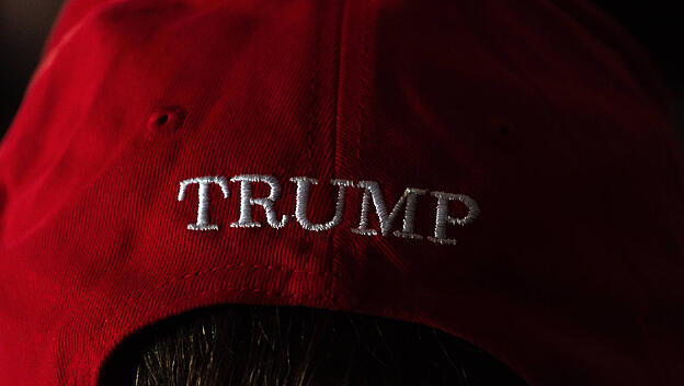 Trump-Unterstützer mit Trump-Kappe