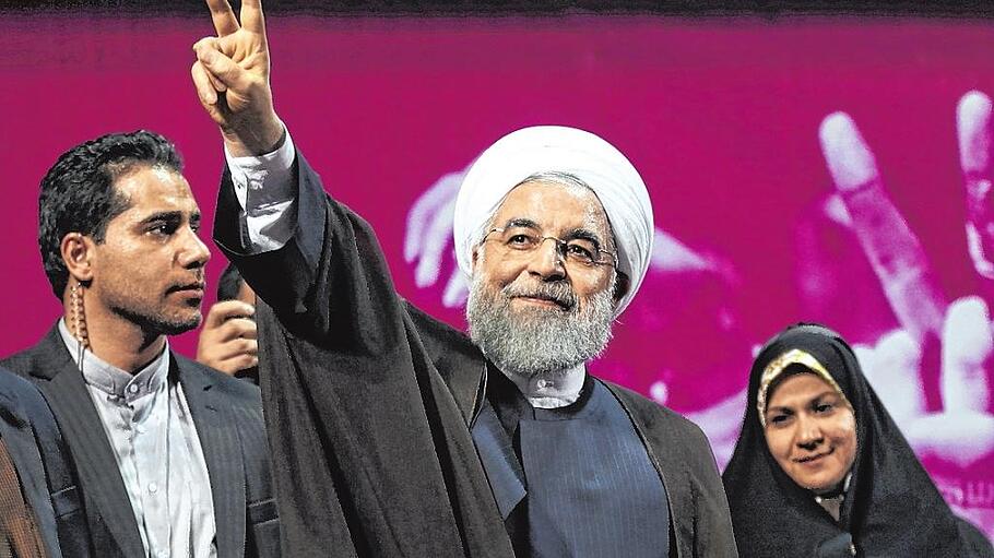 Der amtierende Präsident Hassan Rohani