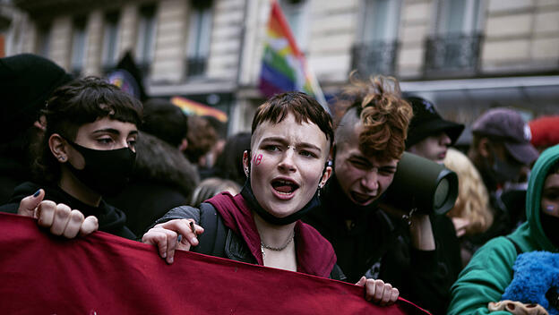 Demonstration für LGBTQI-Personen