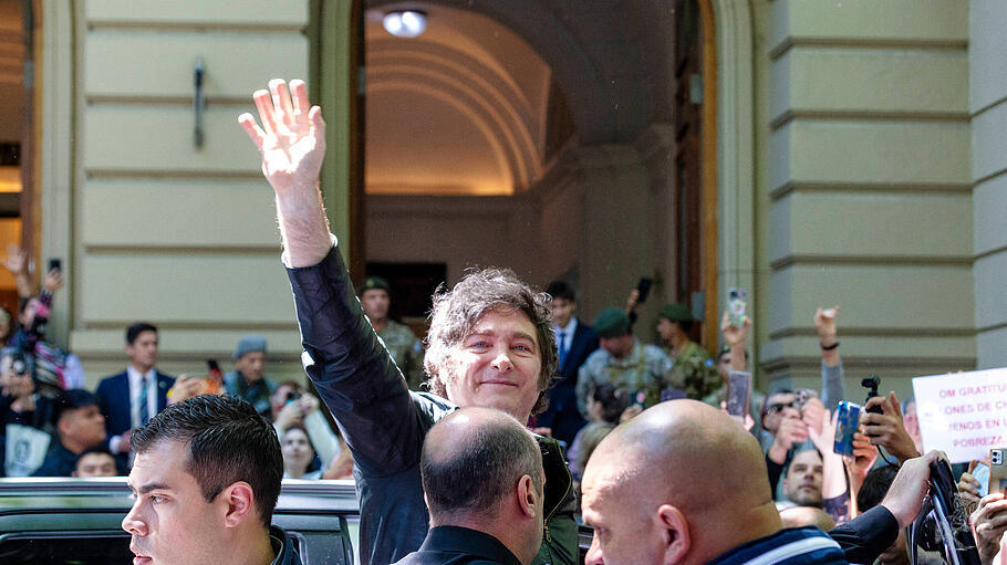 Mit mehr als 40 Prozent der Stimmen wurde Mileis Partei „La Libertad Avanza“ stärkste Kraft