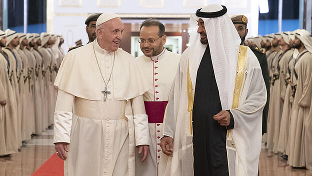 Papst Franziskus besucht die Vereinigten Arabischen Emirate
