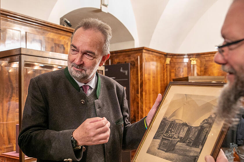 Karl von Habsburg in der Wiener Schatzkammer