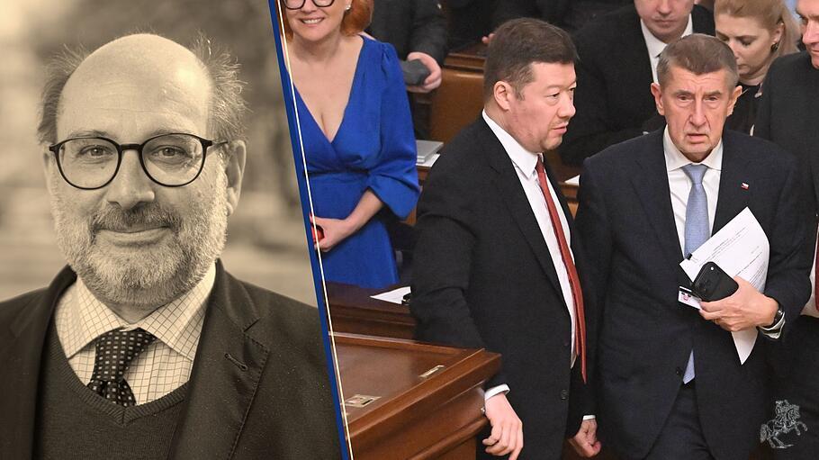 Tomio Okamura (links) und der tschechische Ministerpr&auml;sident Andrej Babis