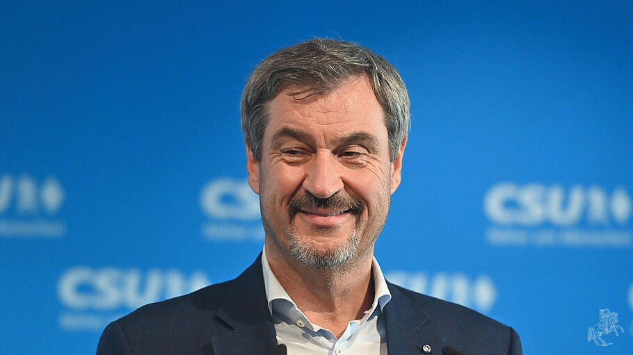 Markus Söder bei einer CSU-Pressekonferenz