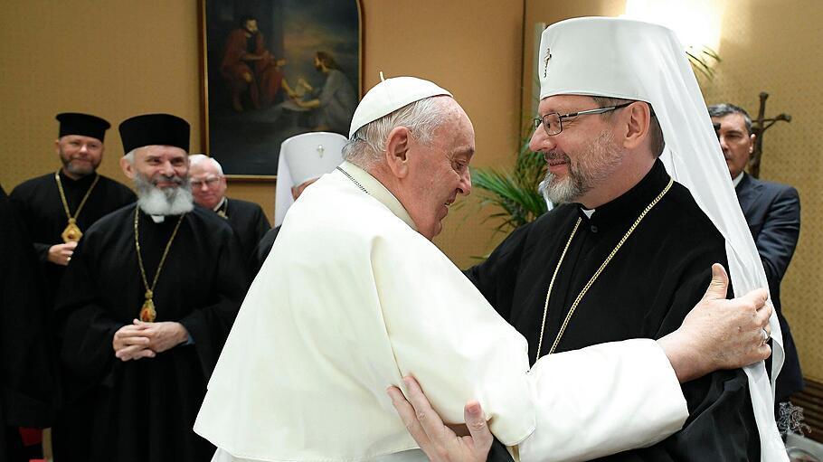 Papst Franziskus und der Kiewer Großerzbischof Swjatoslaw Schewtschuk
