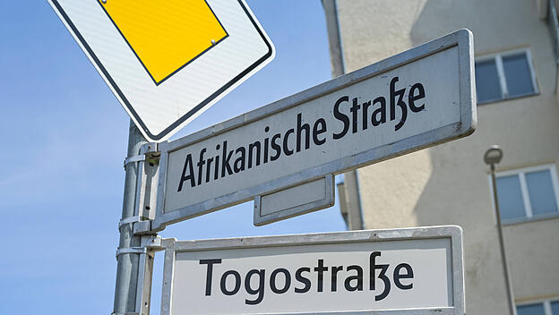 Togostraße, Afrikanische Straße, Straßenschild, Afrikanisches Viertel, Wedding, Bezirk Mitte, Berlin, Deutschland
