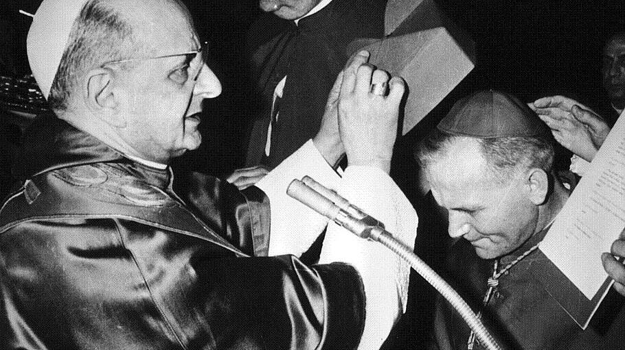 Papst Paul VI. und Karol Wojtyla