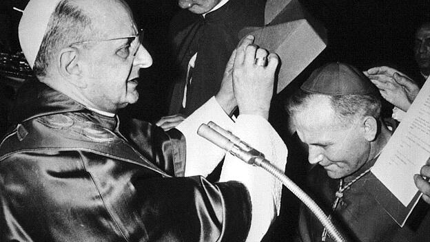 Papst Paul VI. und Karol Wojtyla