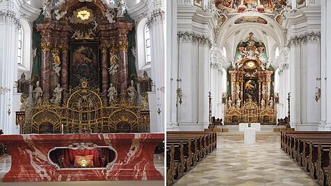 Neuer und alter Altar