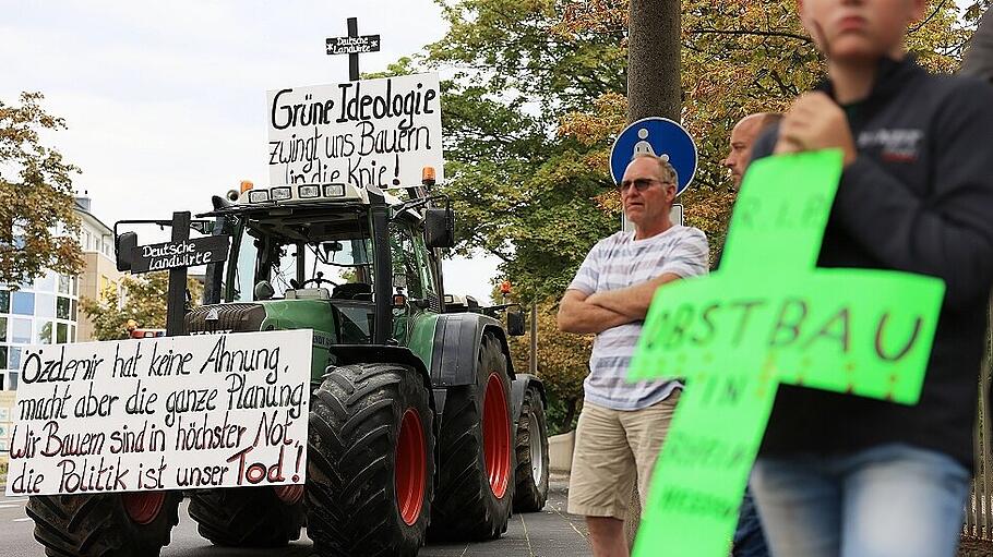 Traktor-Demo am Landwirtschaftsministerium