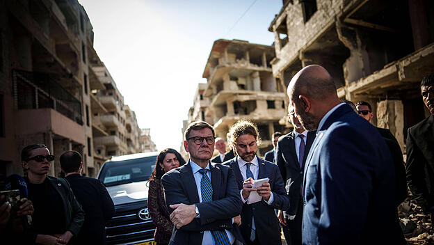 Johann Wadephul (CDU), Bundesaussenminister, in Syrien