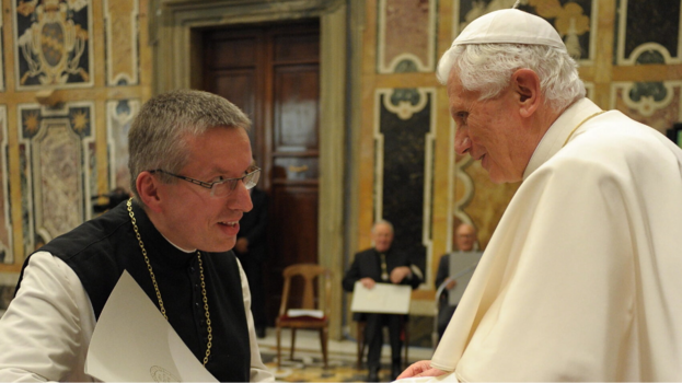 Maximilian Heim  mit Papst Benedikt XVI.