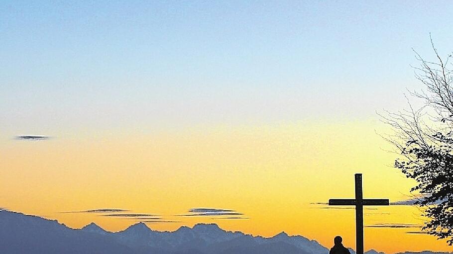 Alpenvorland im Sonnenuntergang