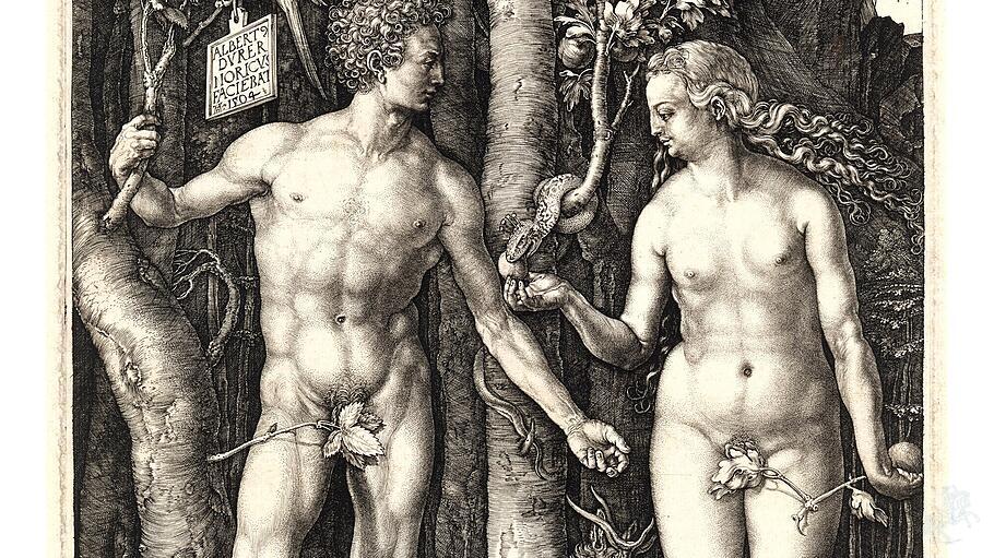 Adam und Eva von Albrecht Dürer. Leib und Seele bilden im Menschen eine Einheit.
