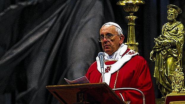 Papst Franziskus bei seiner Festpredigt