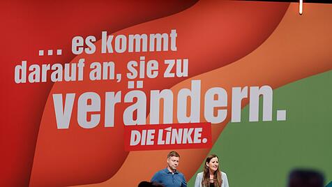 Die neu gewählten Parteivorsitzenden Martin Schirdewan und Janine Wissler