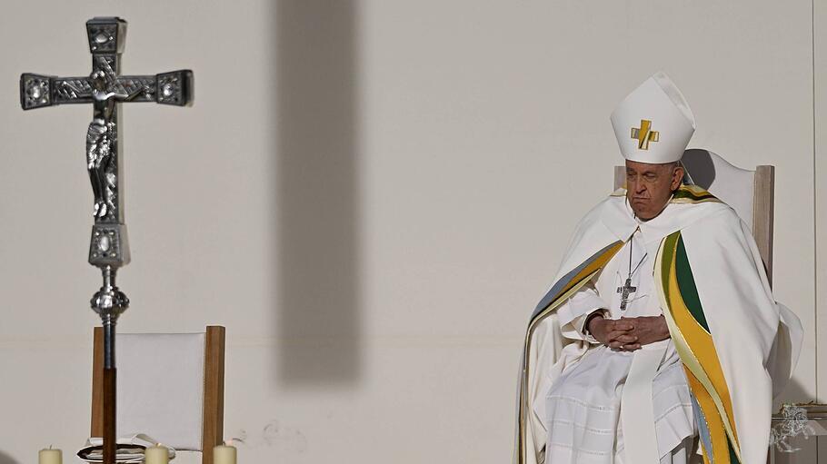 Papst Franziskus bei der Papstmesse am Sonntag.