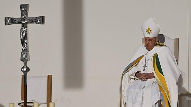Papst Franziskus bei der Papstmesse am Sonntag.