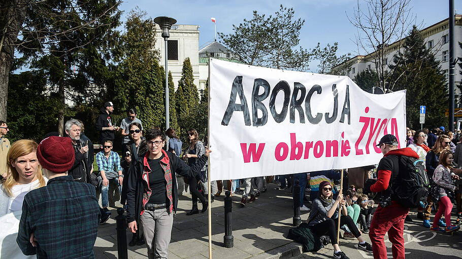 Protest against abortion law in Poland