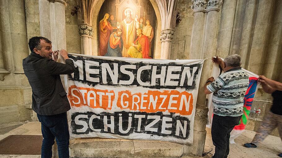 Flüchtlinge im Regensburger Dom