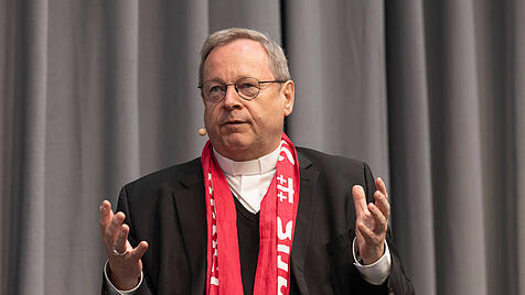 Bischof Georg Bätzing auf dem Evangelischen Kirchentag 2025