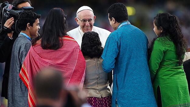 Papst Franziskus empfing die Familie aus Mumbai
