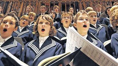 Thomanerchor in der Leipziger Thomaskirche