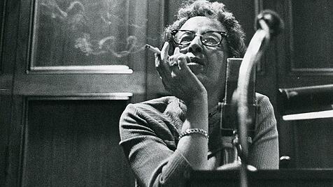 Hannah Arendt an der Universität Chicago, 1966.