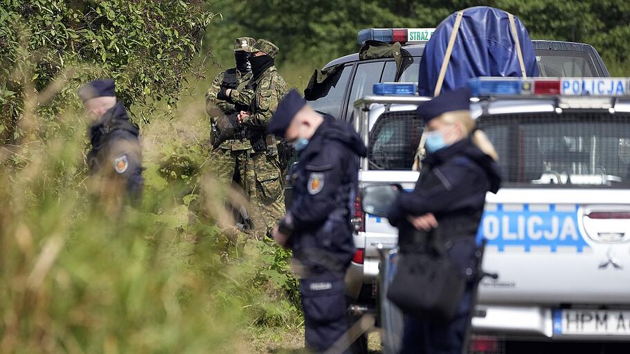 Migranten an der polnisch-belarussischen Grenze