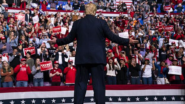 US-Präsident Donald Trump bei einer Wahlkampfveranstaltung
