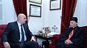 Der maronitische Patriarch Rai (rechts) und Libanons neuer Präsident Joseph Aoun