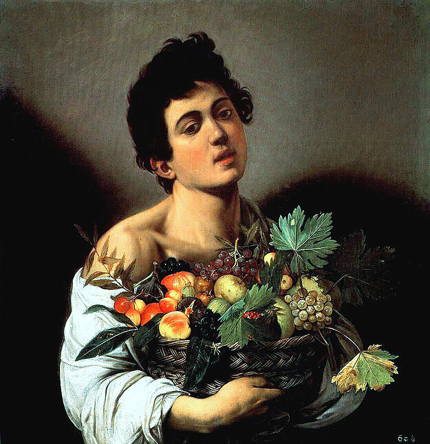 Caravaggio, Knabe mit Früchtekorb