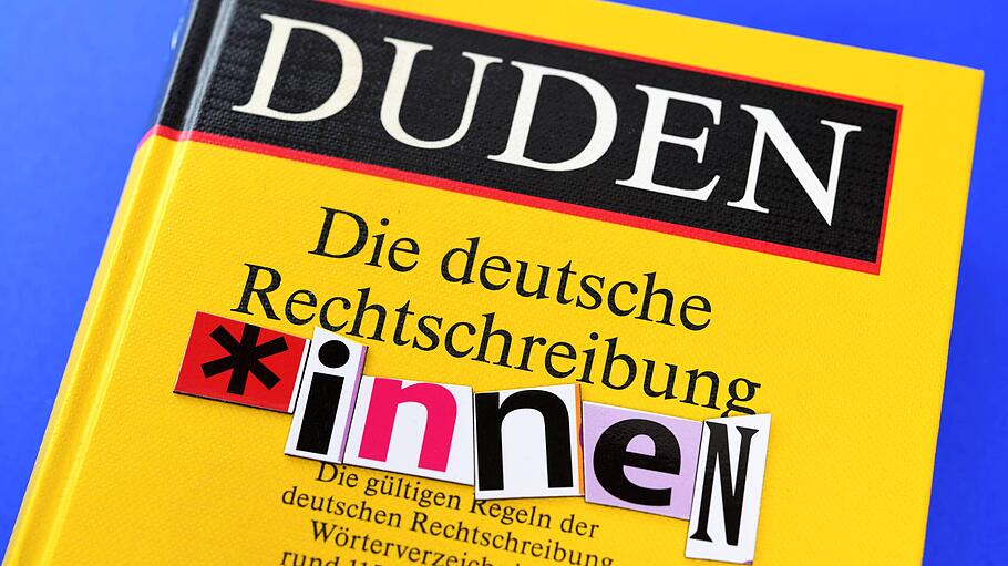 Schriftzug *Innen auf Duden