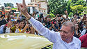 July 28, 2024, Caracas, Miranda, Venezuela: Opposition candidate Edmundo Gonzalez Urrutia arriving at his polling statio