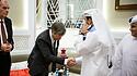 Robert Habeck begrüßt den Energieminister des Emirats, Saad Scharida al-Kaabi