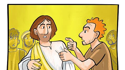 Petrus macht Jesus Vorwürfe