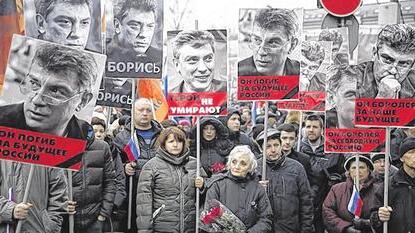 Trauermarsch für den ermordeten Putin-Kritiker Boris Nemzow