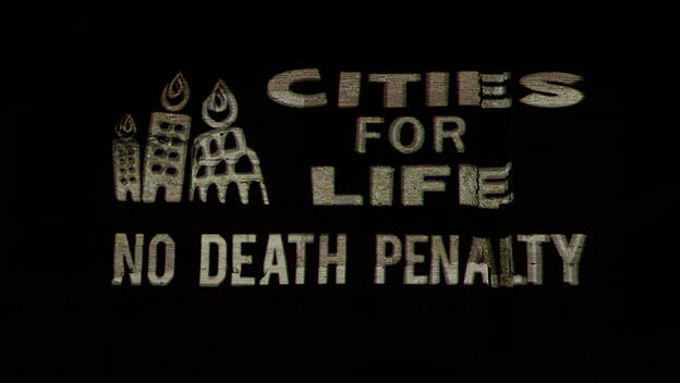 Demonstration gegen die Todesstrafe in Rom