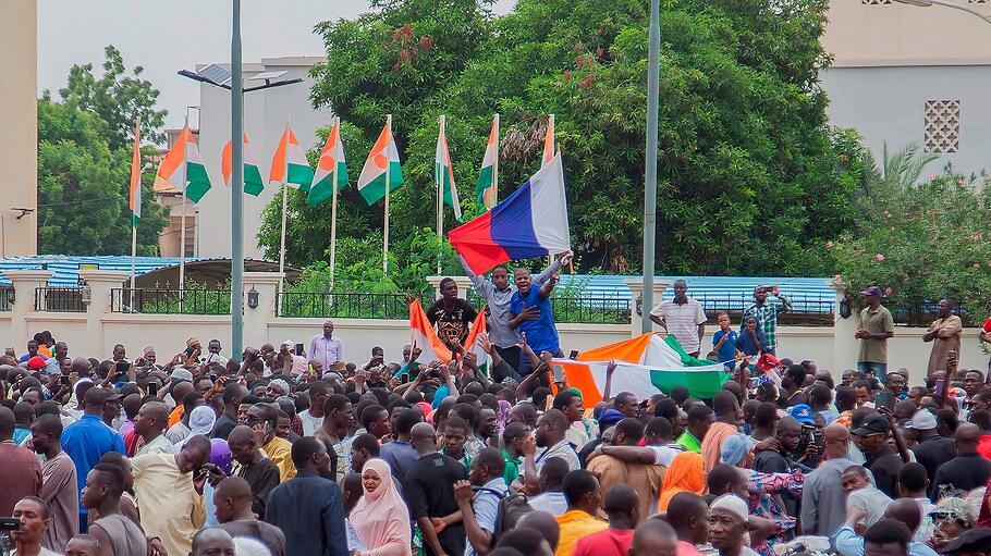 Demonstranten im Niger