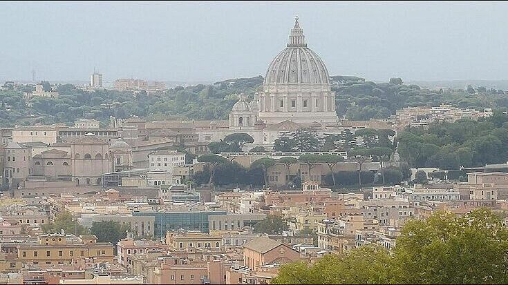 Blick vom Monte Mario auf Rom