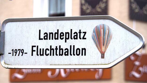 Wegweiser zum Landeplatz